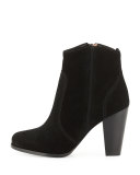 Dalton Suede Western Bootie, Black