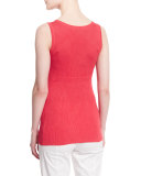 Scoop-Neck Ribbed Tank