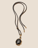 Osetra Black Onyx & Hematine Pendant Necklace