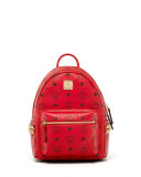 Stark Side-Stud Mini Backpack, Ruby Red 