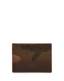 Unfinished Camo Rockstud Leather Card Case
