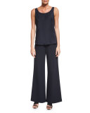 Wide-Leg Flared Pants