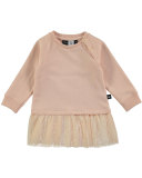 Carlin Raglan Jersey & Tulle Dress, Pink, Size 12-24 Months