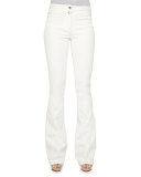 Full-Length Flared Denim Pants