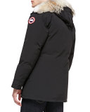 Chateau Arctic-Tech Parka with Fur Hood, Black 