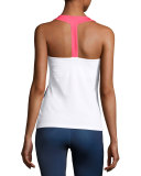 MB Court Central Tank Top, White