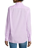 Eileen Button-Front Shirt, Pink
