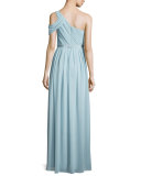 Chloe One-Shoulder Chiffon Gown