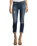 The Stilt Roll-Up Cropped Jeans, 4 Years Destroyed