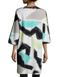 Freestyle Long Printed Jacket 