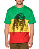 Colorblock Skull-Print T-Shirt, Multi Colors