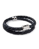 Silver Leather Casing Bracelet
