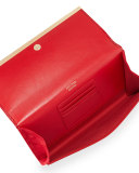 Maia Patent Leather Clutch Bag, Red