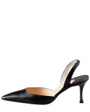 Carolyne Classic Fit Mid-Heel Halter, Black