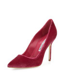 BB Velvet 105mm Pump, Rose Pink