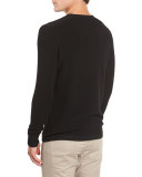 Merino Wool Waffle-Knit Henley Shirt