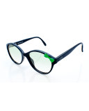 Girls' Cat-Eye Bowed Sunglasses, Black/Green