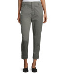 Carrot Flat-Front Chino Trousers
