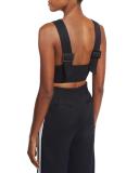 Track-Stripe Crop Top