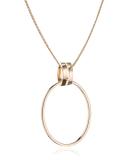 Cassio Open Circle Pendant Necklace