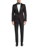 O'Connor Shawl Collar Dinner Jacket, Brown/Black