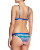 Zigzag-Print Underwire Bikini Set, Multi