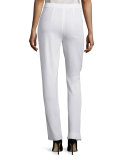 Mid-Rise Wide-Leg Pants, New Ivory