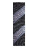 Lehariya Silk Check Scarf, Black