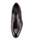 Perforated Derby Shoe, Black