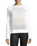 Elemental Mesh Sweatshirt, White