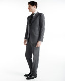 O'Connor Base Irregular Canvas Two-Piece Suit, Gray