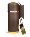 Purse Spray Leather Brown Empty, Holds 30 mL