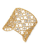 Gilded Muse d'Ore Crystal-Studded Cuff Bracelet