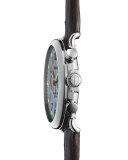 47mm Runwell Chrono Watch, Dark Brown/Blue