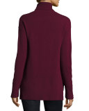 Cashmere Turtleneck with Side Slits