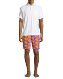 Koi Fish & Clouds Swim Trunks, Purple