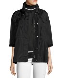 Tatin 3/4-Sleeve Boxy Lightweight Jacket