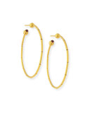 24K Small Rain Hoop Earrings