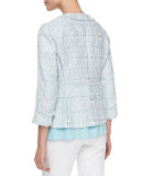Reagan Tweed Jacket, Blyss Blue Multi