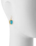 Turquoise Pinwheel Drop Earrings