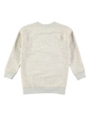 Margith Melange Rhinestone Pullover Sweatshirt, Gray, Size 4-14