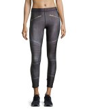 Moto Performance Leggings, Black