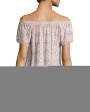 Morallis Off-the-Shoulder Top, Pink