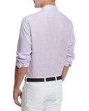Linen Woven Sport Shirt, Lilac
