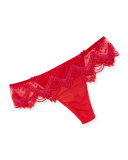 Love Fantasme Lace Thong, Red