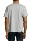 8-Bit Sneaker Graphic T-Shirt, Melange Heather Gray
