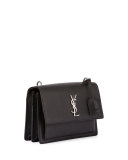 Sunset Medium Crossbody Bag, Black