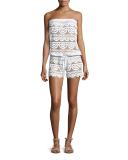Marisa Lace Bandeau Coverup Romper