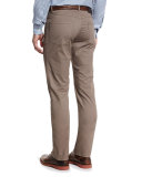 Five-Pocket Twill Pants, Khaki