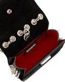 Sweety Charity Spikes Crossbody Bag, Black